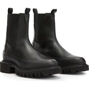 All Saints Black Leather Boots